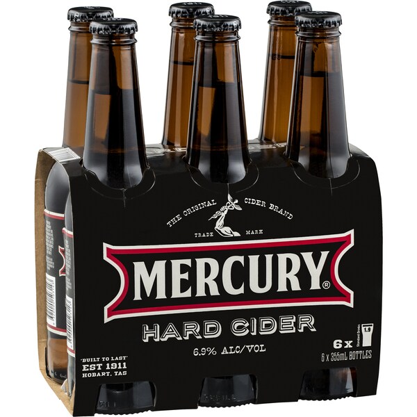 Mercury Hard Cider Bottle 355mL x 6 pack