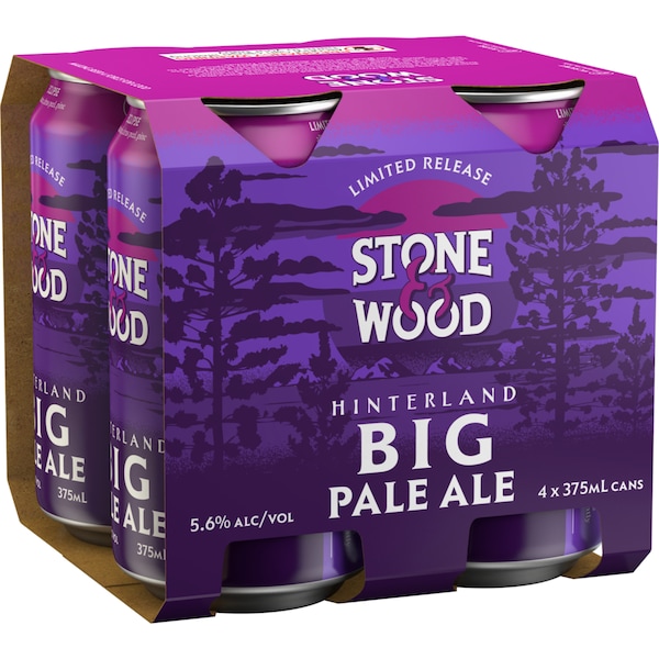 Stone & Wood Hinterland Big Pale Can 375mL x 4 pack