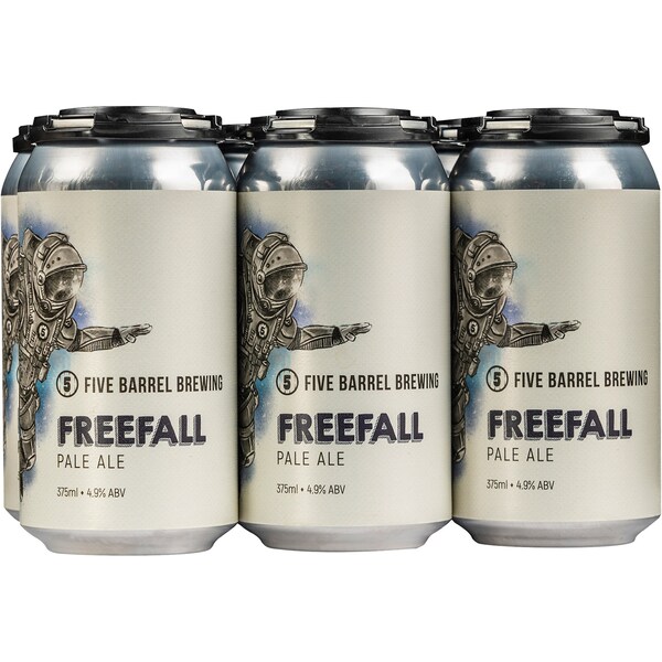 Five Barrel Brewing Freefall Pale Ale Cans 375ml x6 Pack