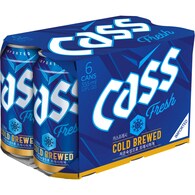 Cass Fresh Lager Cans