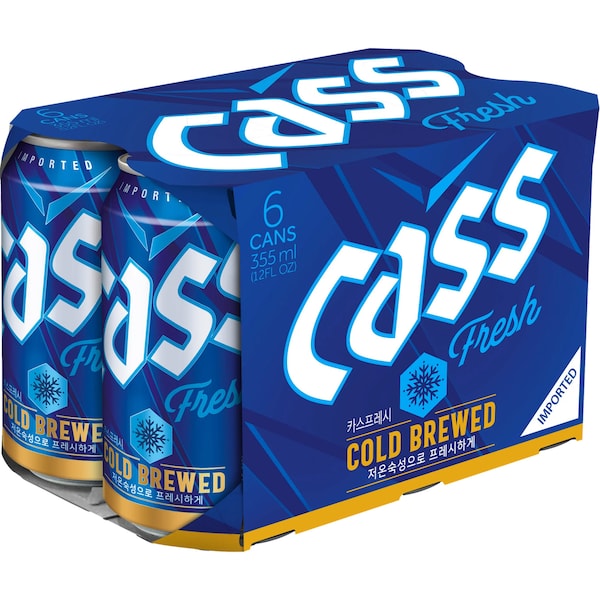 Cass Fresh Lager Cans 355mL x 6 pack