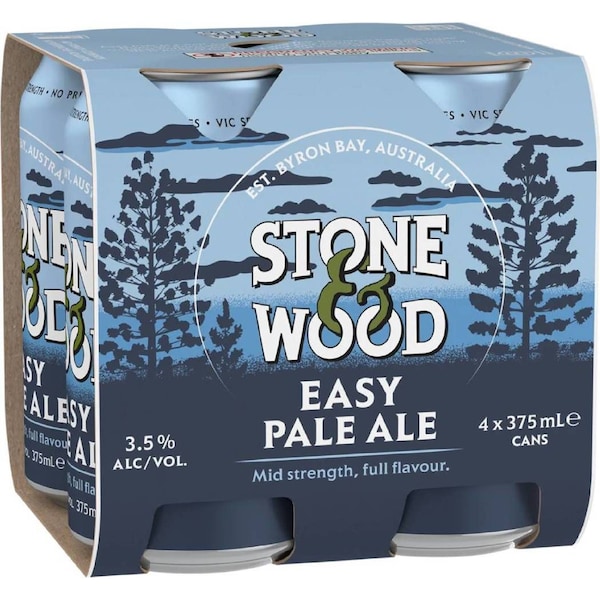 Stone & Wood Easy Pale Ale Cans 375mL x 4 pack