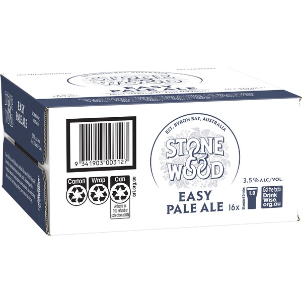 Stone & Wood Easy Pale Ale Cans 375mL x 16 pack