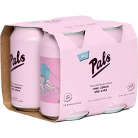 Pals Vodka Pink Lemonade & Soda Cans