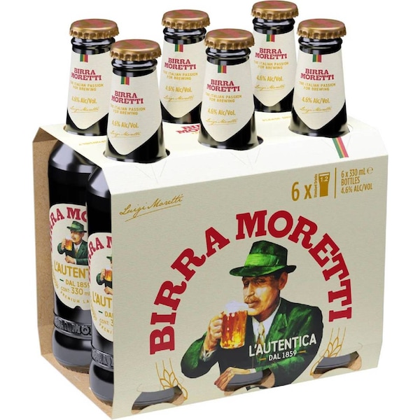 Birra Moretti L'Autentica Bottles 330mL x 6 pack