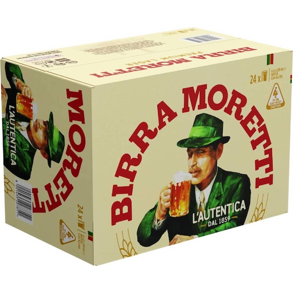 Birra Moretti L'Autentica Bottles 330mL x 24 pack
