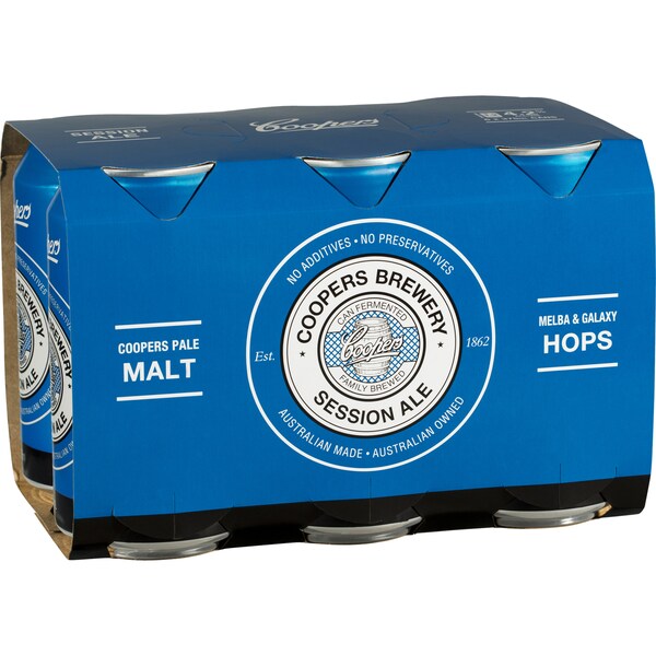 Coopers Session Ale Can 375mL x 6 pack