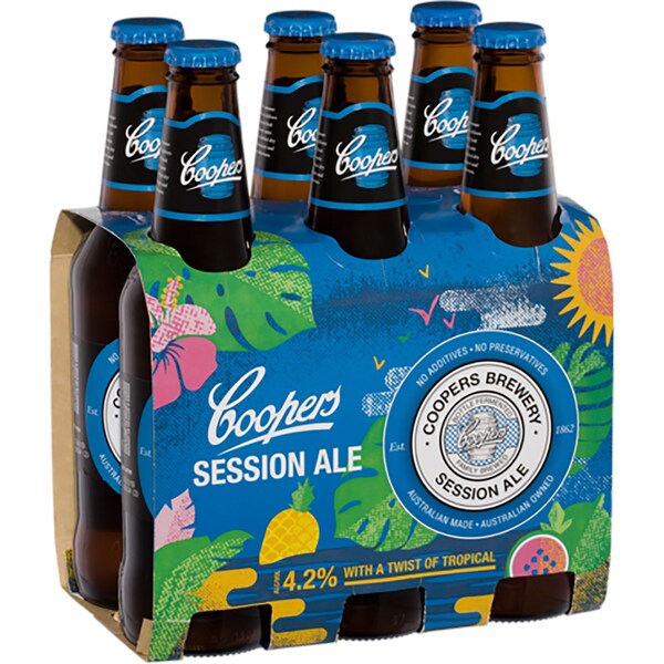Coopers Session Ale Bottle 375mL x 6 pack