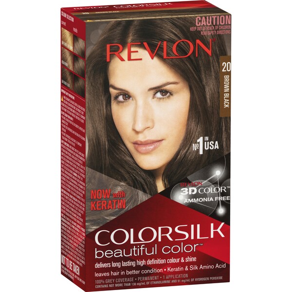 Revlon Colorsilk Beautiful Color 20 Brown Black each