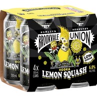 Brookvale Union Vodka Lemon Squash Cans