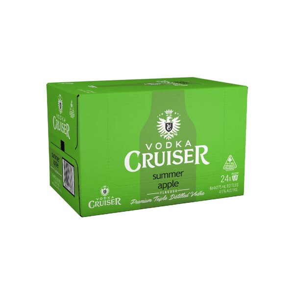 Vodka Cruiser Summer Apple 6 x 4 pack 275mL