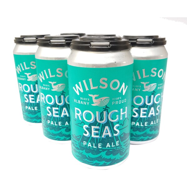 Wilson Rough Seas Paleale Cans 375mL x6 Pack
