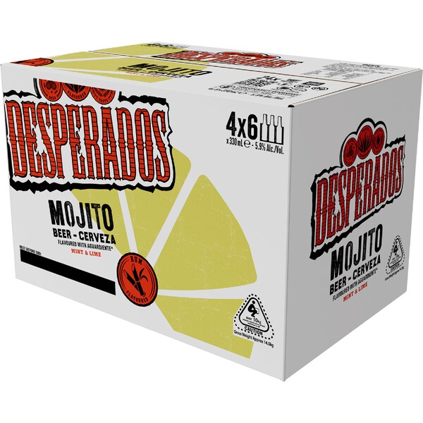 Desperados Mojito Bottles 330mL x 24 pack