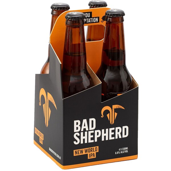 Bad Shepherd New World Indian Pale Ale Bottle 330mL x 4 pack