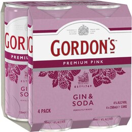 Gordon's 4 pack