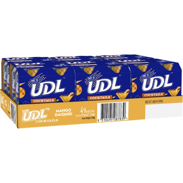 UDL Cocktail Mango Daquiri Can 375ml x 24 Case