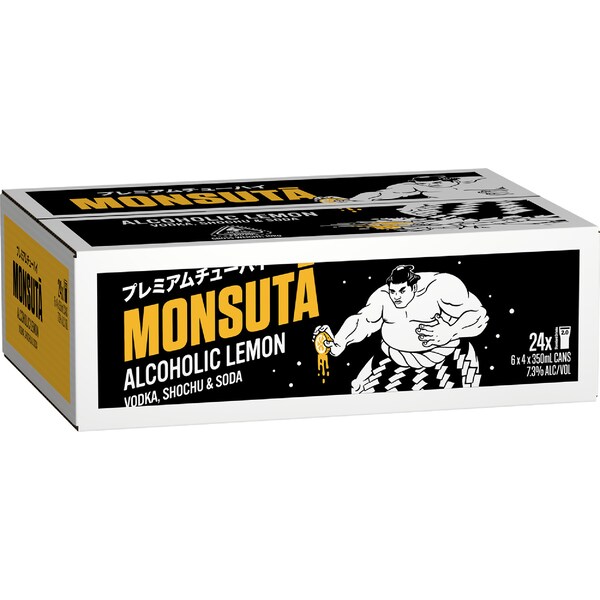 Monsuta Lemon Chu-hai 7.3% Cans 350mL x 24 pack