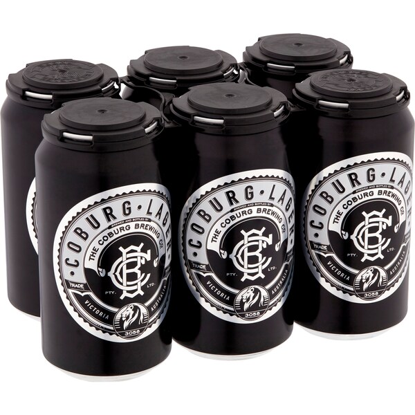 Coburg Brewing Lager Can 375mL x 6 pack