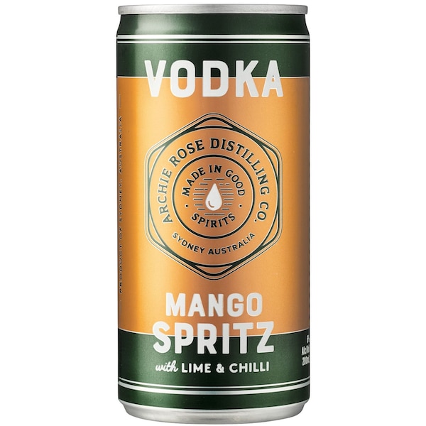 Archie Rose Distilling Co. Rose Vodka Mango & Chilli Spritz Cans 200ml x24 Case