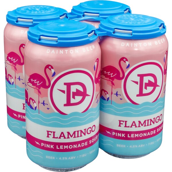 Dainton Brewery Flamingo Pink Lemonade Sour Cans 355ml x 4 Pack