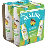 Malibu Cocktails Pineapple Cans