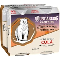 Bundaberg Campfire Rum & Zero Sugar Cola Cans