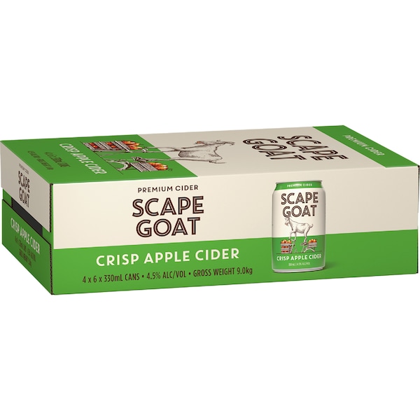 Scape Goat Crisp Apple Cider Cans 330mL x 24 pack