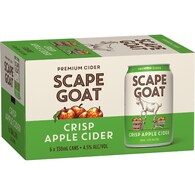 Scape Goat Crisp Apple Cider Cans