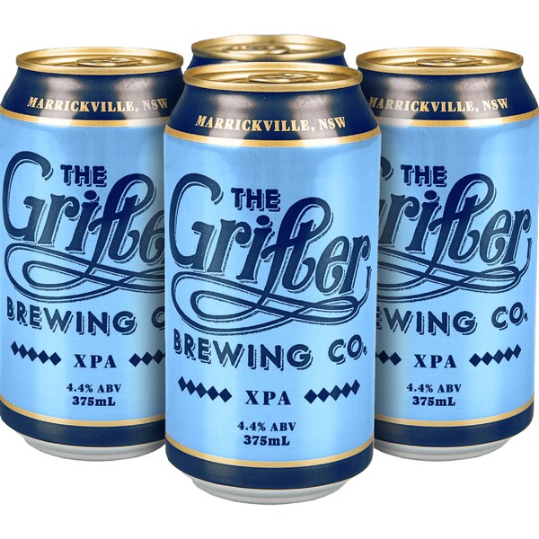 The Grifter Brewing Co. XPA Cans 375mL x 4 pack
