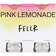 Fellr Alcoholic Soda Pink Lemonade Cans