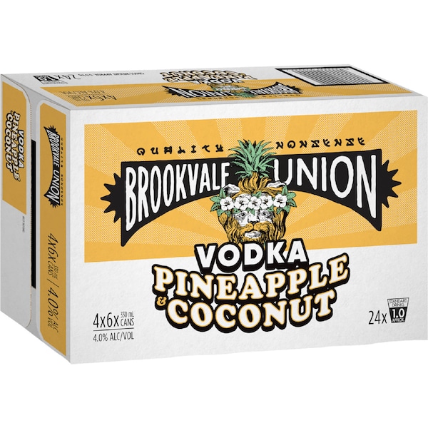 Brookvale Union Pineapple & Coconut Cans 330mL x 24 pack