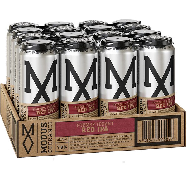 Modus Former Tenant Red Pale Ale Cans 500mL x 16 pack