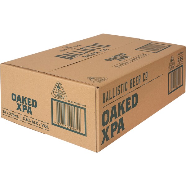 Ballistic Beer Co. Oaked Extra Pale Ale Cans 375mL x 24 case