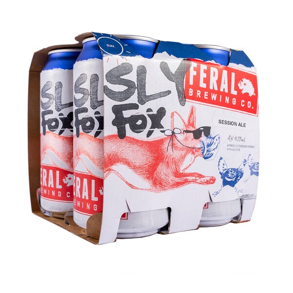 Feral Sly Fox Session Ale Cans 375ml x6 Pack