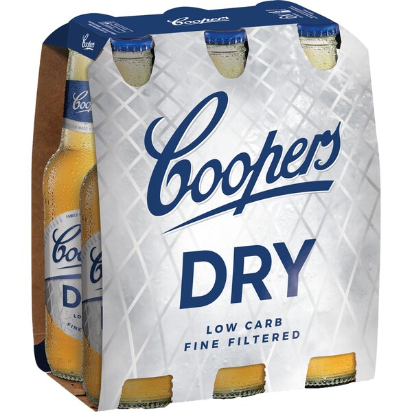 Coopers Dry Bottle 355mL x 6 pack