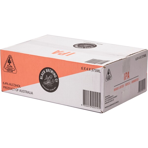 Black Brewing Indian Pale Ale Cans 375ml x24 Case
