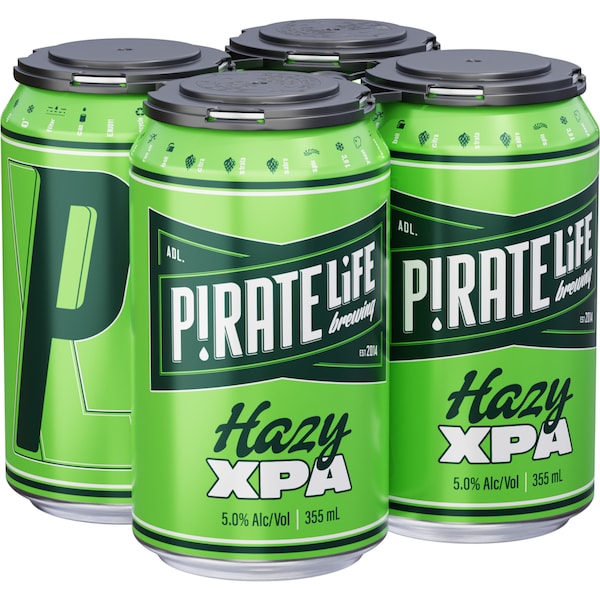 Pirate Life Brewing Hazy XPA Can 355mL x 4 Pack