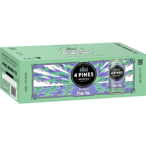 4 Pines New World Pale Ale Can 375mL x 18 Case