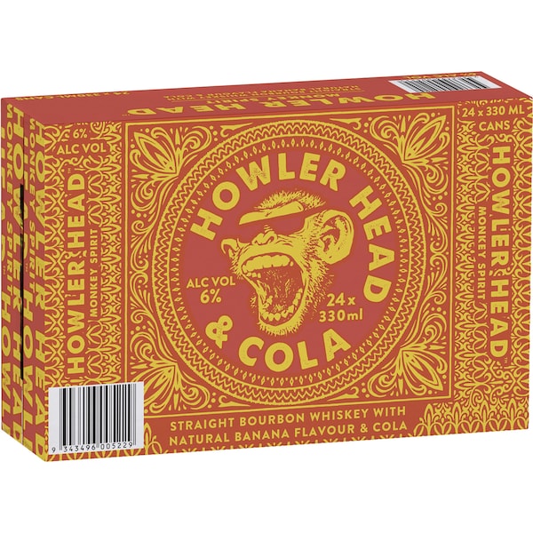 Howler Head Burborn & Cola Can 330mL x 24 case