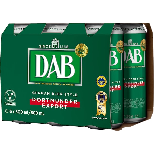 DAB German Beer Cans 500mL x 6 pack
