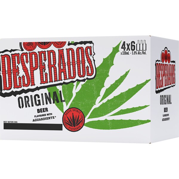 Desperados Original Bottles 330mL x 24 pack