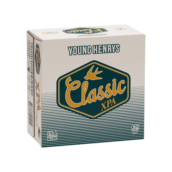 Young Henrys Classic XPA Can 375mL x 16 Case