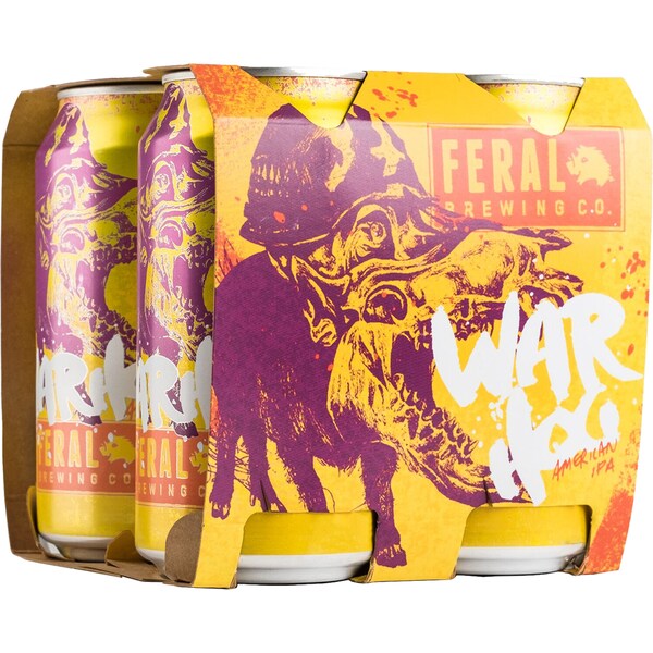 Feral War Hog Ipa Cans 375ml x 4 Pack
