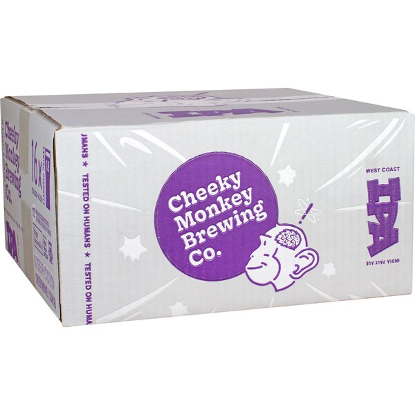 Cheeky Monkey Brewing Co. West Coast IPA Cans 375mL x 16 case