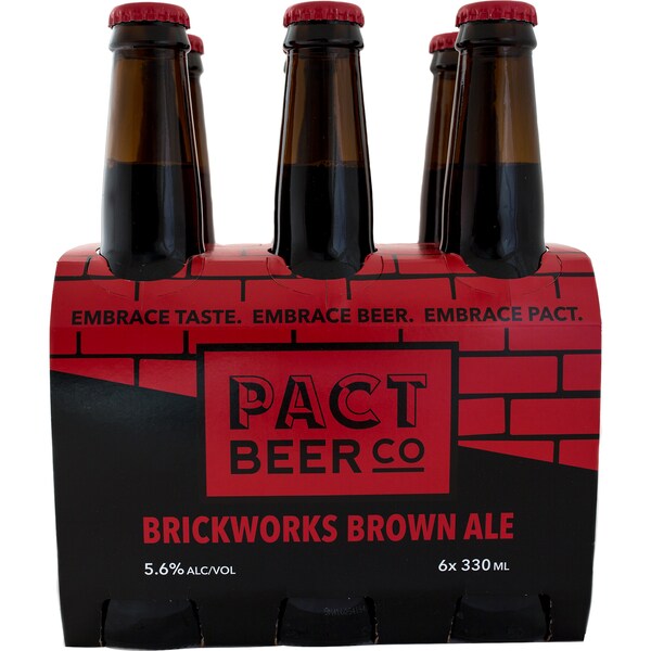 Pact Beer Co. Brickworks Brown Ale  6x330ml