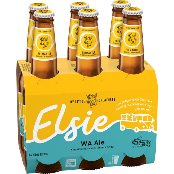 Little Creatures Elsie Ale Bottles 330mL x 6 pack
