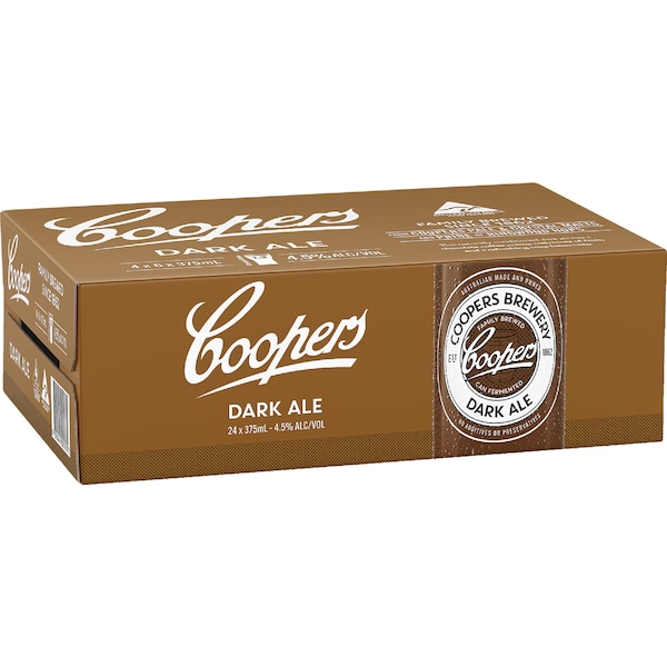 Coopers Dark Ale Cans 375mL x 24 pack
