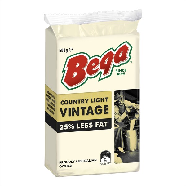 Bega Country Light Vintage Cheese 500g