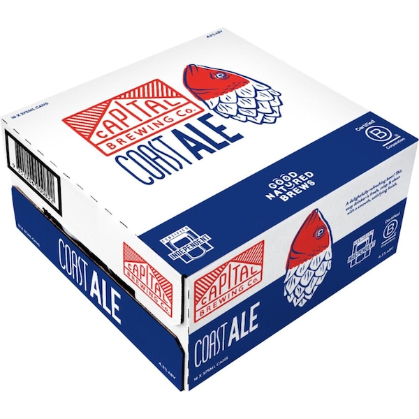 Capital Brewing Co. Coast Ale Can 375mL x 16 Case