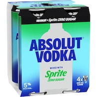 Absolut & Sprite Zero Cans